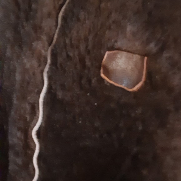 Vintage Brown Genuine Shearling  Sheepskin Coat Women's XS/S- Leather Attic - Picture 11 of 13